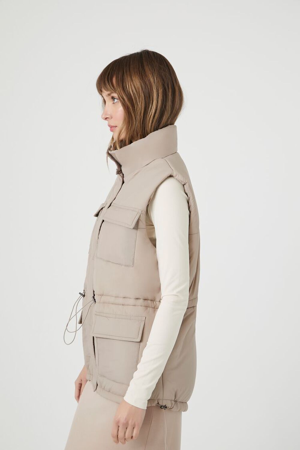 Utility Cargo Puffer Vest